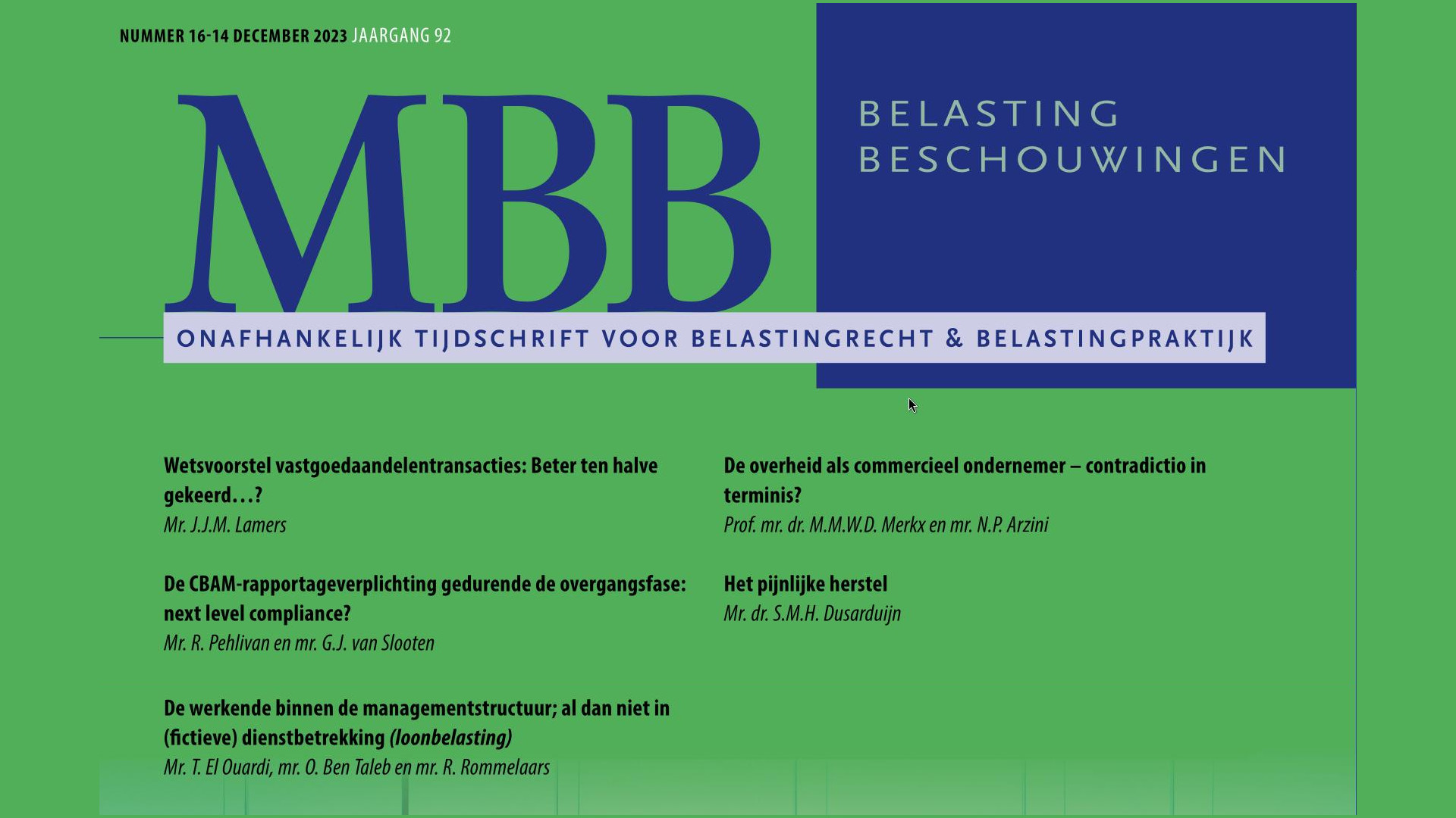 De werkende binnen de managementstructuur; al dan niet in (fictieve